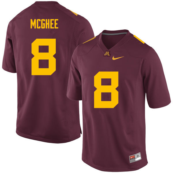 Men #8 Daletavious McGhee Minnesota Golden Gophers College Football Jerseys Sale-Maroon